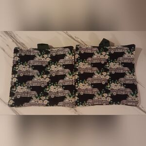 Handmade Country Floral Truck Pot Holders